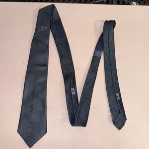 Vintage Sears Men's Neck‎ Tie Blue Textured Woven Polyester USA 1970s 1980s